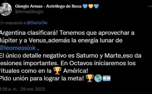 Los comentarios del astrólogo.