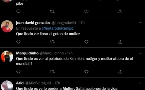 Los comentarios de los hinchas.