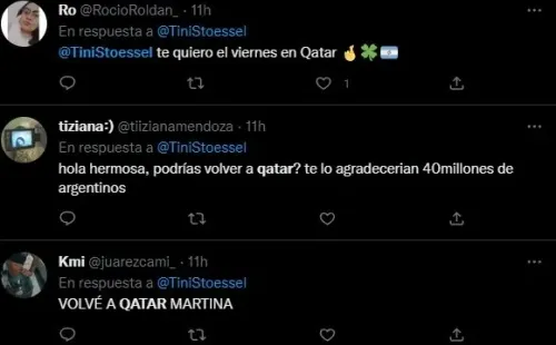 Los mensajes para Tini.