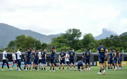 Boca ya tuvo su primer práctica en Brasil (Getty)