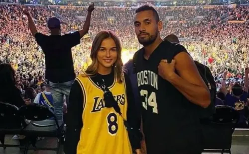 Anna Kalinskaya junto a Nick Kyrgios.