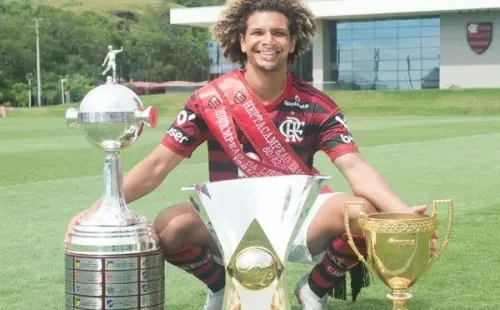 O volante conquistou três titulos pelo Flamengo em 2019