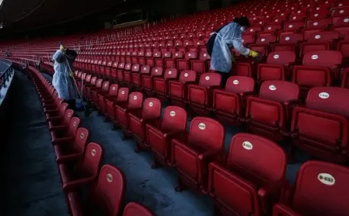 Morumbi recebe os últimos ajustes para o clássico – (Foto: Getty Image)