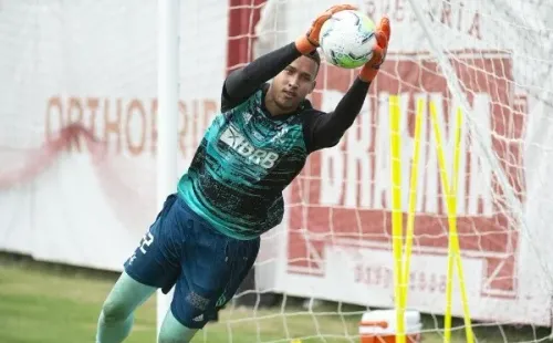 Gabriel Batista durante treino no Fla — Foto: Alexandre Vidal / Flamengo