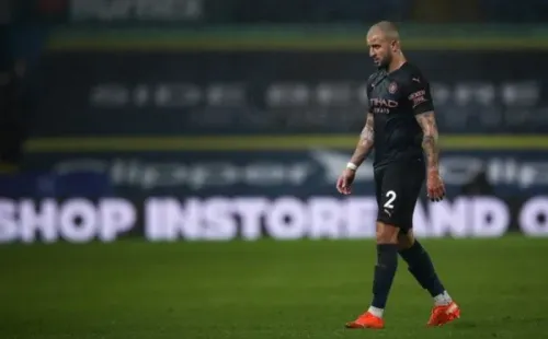 Walker, do Manchester City, durante jogo da Premier League. Foto: Getty Images