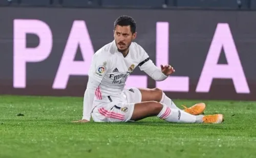 Hazard não corresponde no Real — Foto: Getty Images