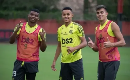 Lázaro é mais uma joia criada no Ninho do Urubu — Foto: Alexandre Vidal / Flamengo