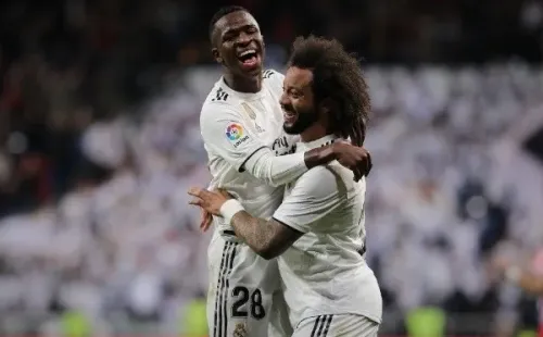 Vinicius Júnior e Marcelo — Foto: Getty Images