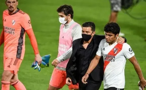 Gallardo pediu para que Rojas machucasse o tornozelo de um atacante do Boca. Foto: Getty Images