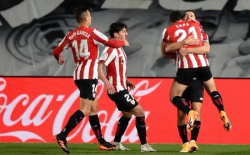 Comemoração de gol do Athletic Bilbao. Foto: Getty Images