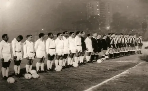 Santos na Libertadores de 1962. (Foto: Almanaque do Santos FC)