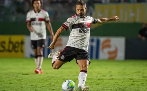 Diego foi um dos melhores do Flamengo em vitória contra o Goiás (Foto: Alexandre Vidal/Flamengo)