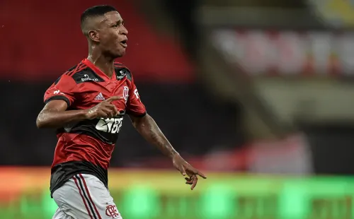 Comemoração de gol do Flamengo. Foto: AGIF