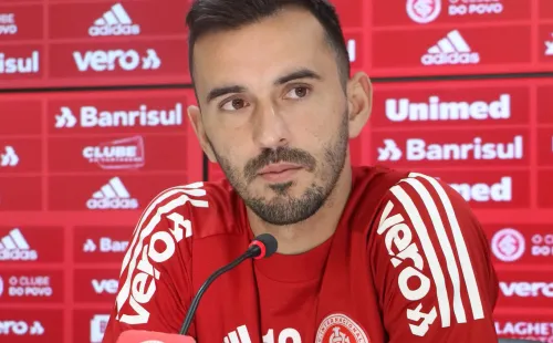 Uendel: &#039;vilão&#039; para a torcida do Inter (Foto: Ricardo Duarte/Internacional)