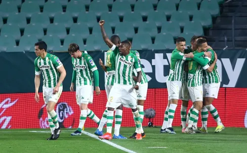 Jogadores do Betis comemoram gol. Foto: Getty Images