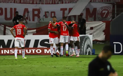Comemoração de gol do Internacional. Foto: AGIF