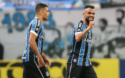 Comemoração do Grêmio. Foto: AGIF