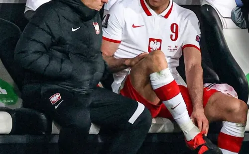 Lewandowski pela seleção da Polônia. (Foto: Getty Images)