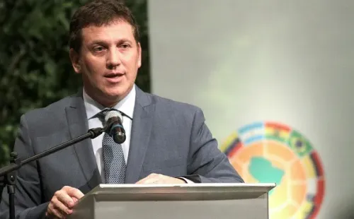 Alejandro Dominguez, presidente da Conmebol. (Foto: Luis Vera/LatinContent via Getty Images)
