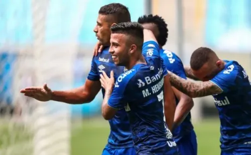 Comemoração de gol do Grêmio. Foto: Getty Images