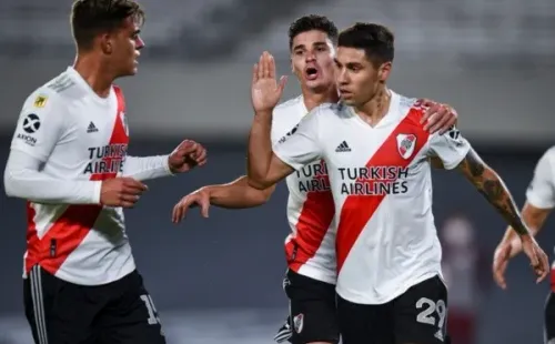 Comemoração de gol do River Plate. Foto: Getty Images