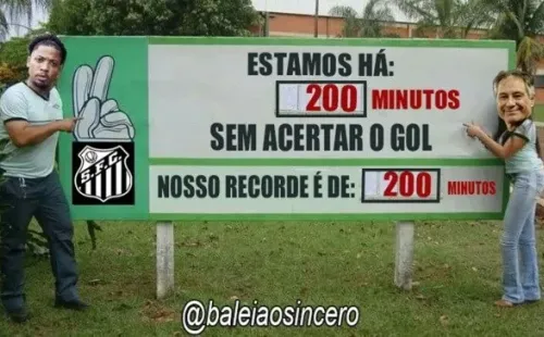 Meme feito por torcedor do Santos. Foto: Reprodução/Twitter