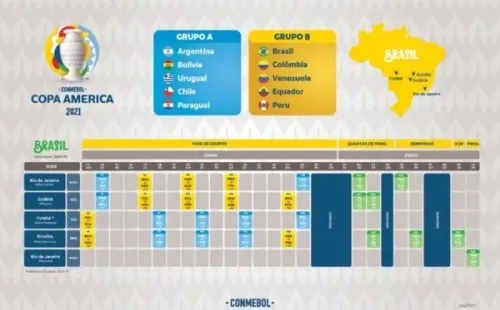 Conmebol modificou o calendário da Copa América recentemente (Foto: Divulgação/Conmebol)