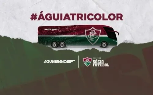 Novo layout do ônibus do Fluminense. (Foto: Divulgação Fluminense)