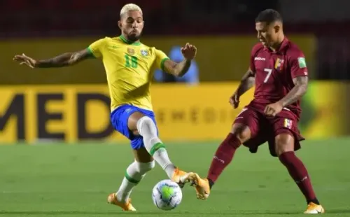 Douglas Luiz jogou contra a Venezuela (Foto: Getty Images)