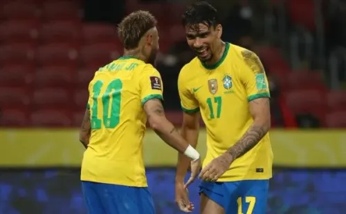 Neymar e Lucas Paquetá devem ser titulares contra o Paraguai (Foto: Getty Images)
