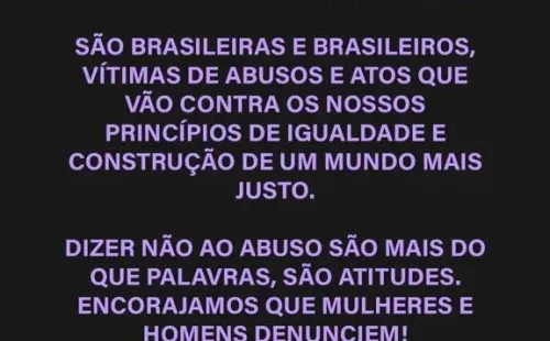 Comunicado da seleção brasileira feminina. (Foto: Twitter Tamires)