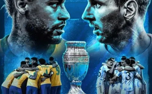 Final da Copa América será entre Brasil x Argentina neste sábado (10), às 21h. (Foto: Reprodução Twitter Copa América)