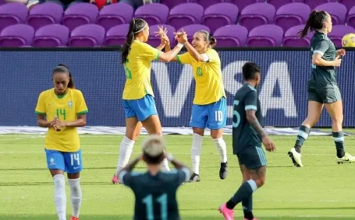 A equipe brasileira de futebol femino. (Foto: Getty Images)