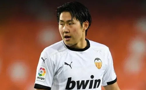 Kang-in Lee durante partida do Valencia em La Liga (Foto: Getty Images)
