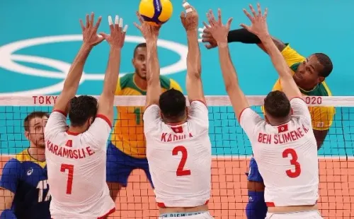Tunísia levou sufoco para a equipe brasileira | Crédito: Getty Images