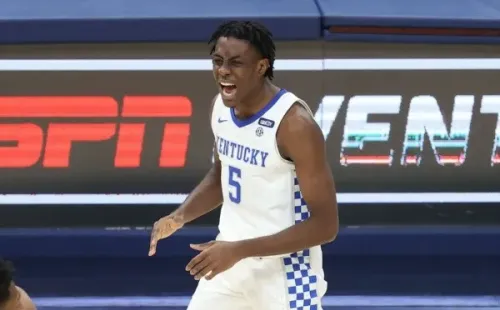 Terrence Clarke durante partida do College Basketball por Kentucky (Getty Images)
