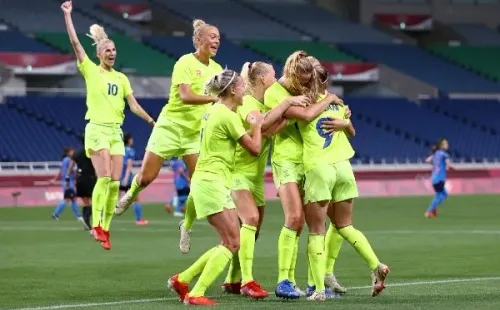 O time sueco de futebol feminino. (Foto: Getty Images)