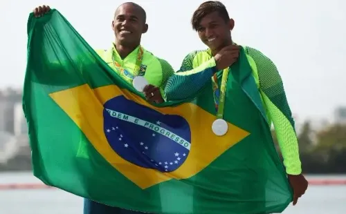 Na Rio 2016, Isaquias foi prata ao lado de Erlon Souza | Crédito: Getty Images