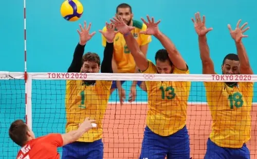 Argentina x Brasil irão disputar o bronze no vôlei masculino. (Foto: Getty Images)