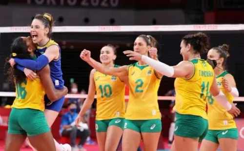 Seleção brasileira feminina de vôlei está na final dos Jogos Olímpicos. Foto: Getty Images