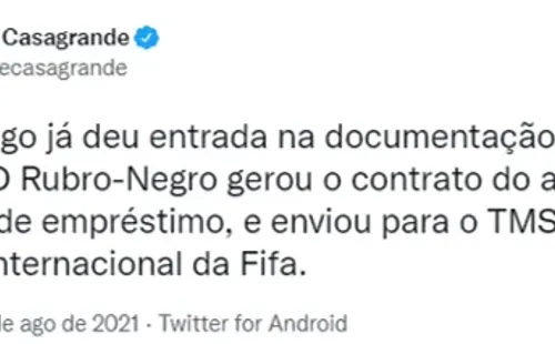 Informações do repórter Venê Casagrande, do jornal O Dia (Foto: Reprodução/Twitter)