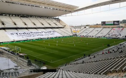 Vista da Neo Química Arena, antes de Corinthians e Flamengo (Getty Images)