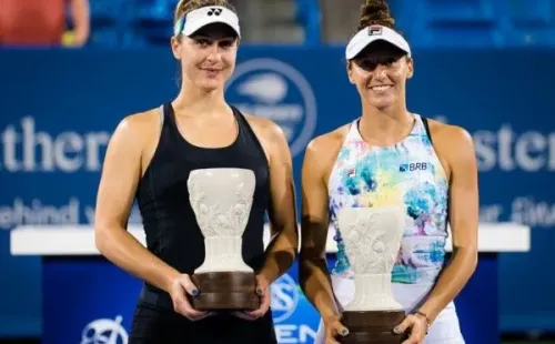 Luisa e Gabriela chegaram a terceira final consecutiva com um título de dois vices (Foto: WTA/Divulgação)