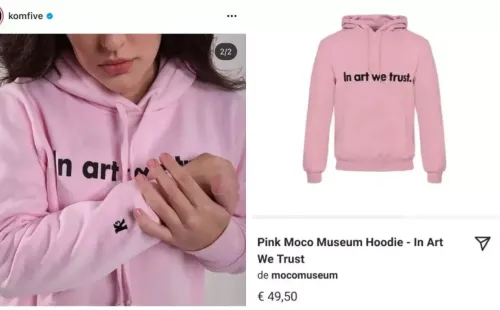 Kéfera é acusada de plágio em marcas de roupas com estampa do Moco Museum, de Amsterdam. (Foto: Reprodução)