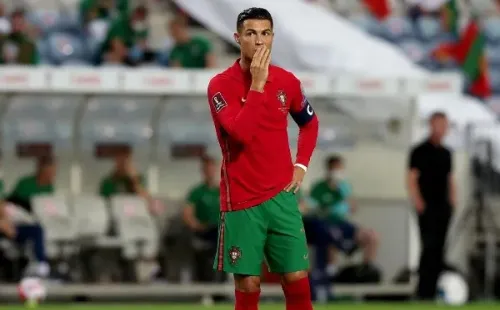 Cristiano Ronaldo depois de perder a penalidade. (Foto: Divulgação Fox Sports)