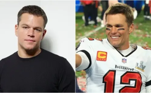 Tom Brady / Matt Damon (Foto: Reprodução/Getty Images)