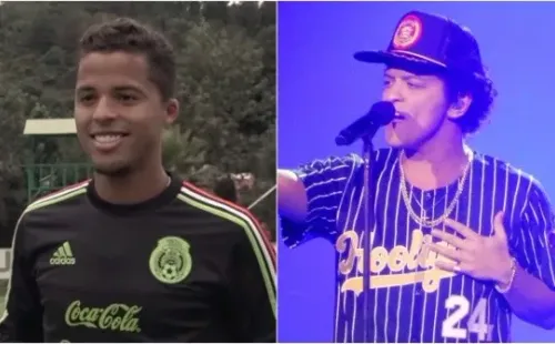 Gio Dos Santos / Bruno Mars (Foto: Reprodução/Wikipedia e Instagram)