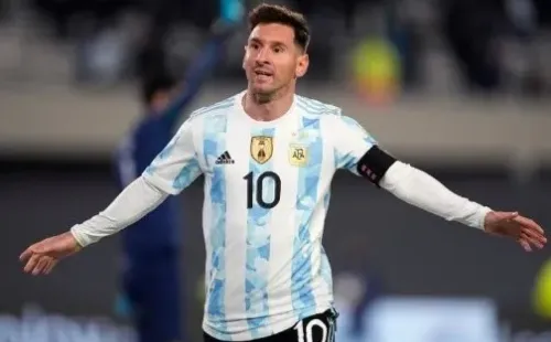 Messi em jogo pela seleção argentina. (Foto: Getty Images)
