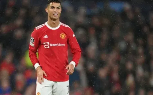 Cristiano Ronaldo em campo pelo Manchester United. (Foto: Getty Images)