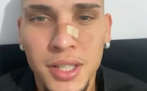 Jogador usou o Intagram para tranquilizar os torcedores | Crédito: Reprodução